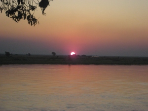 Africa 2009- Sunset on the Zambezi River